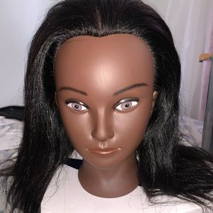 A professional mannequin head.